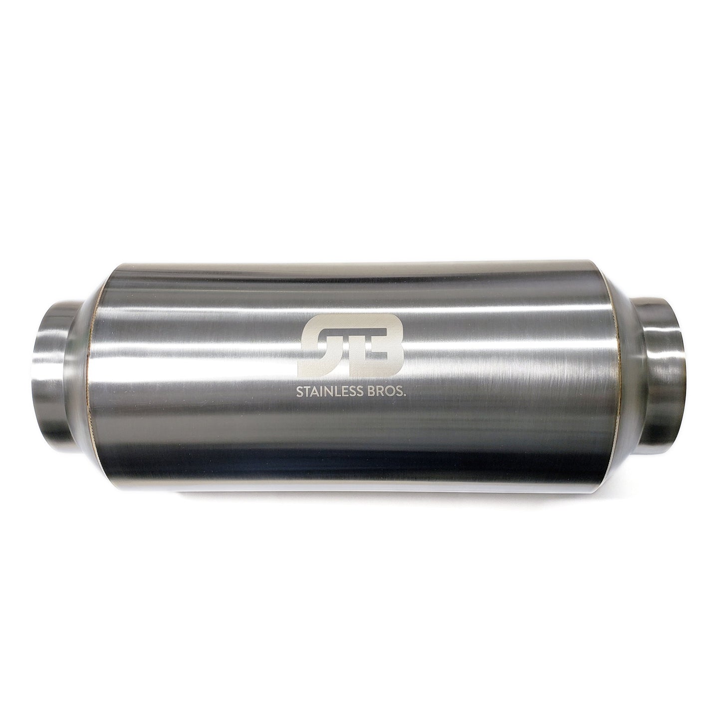 Single inlet/outlet Stainless Bros thin oval mufflers