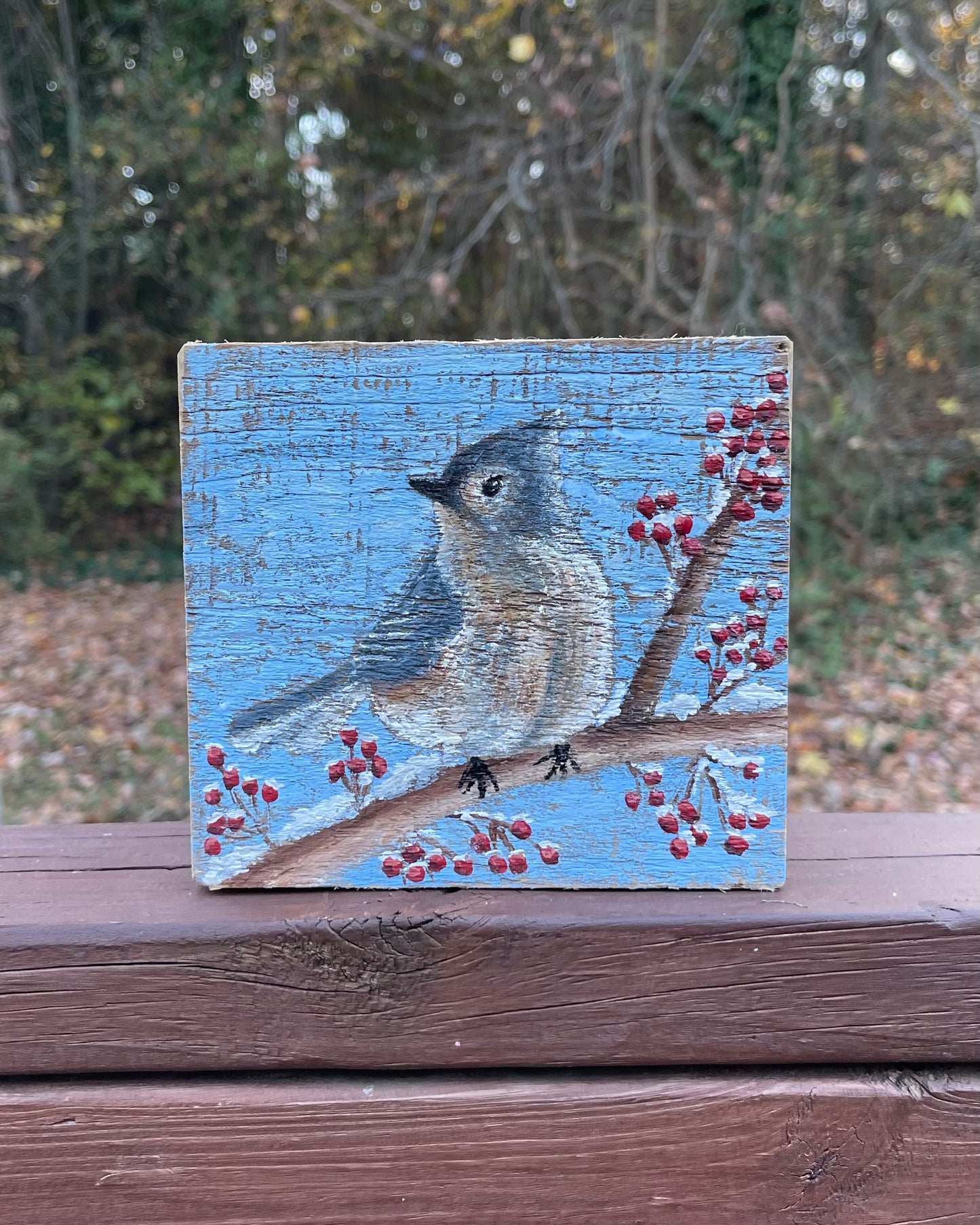 Titmouse painting