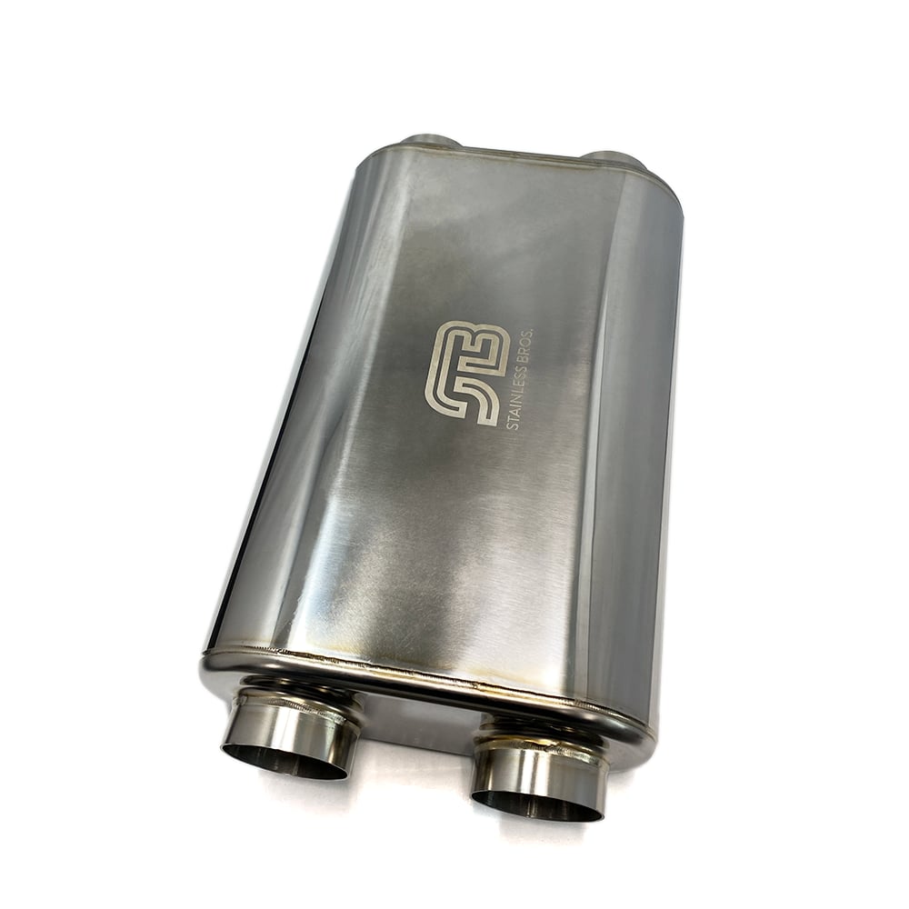 Stainless Bros dual outlet mufflers