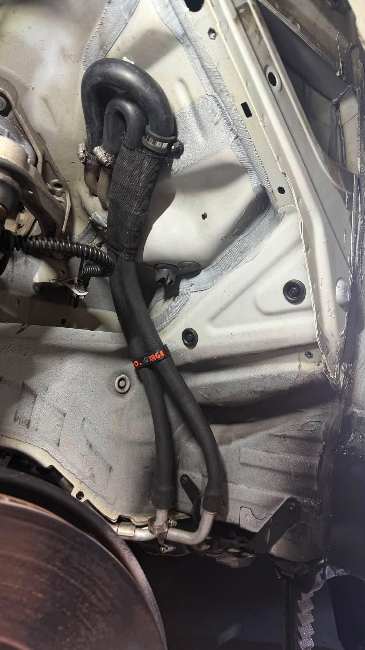 To.Rage wheel well heater hose/ rest pump bypass